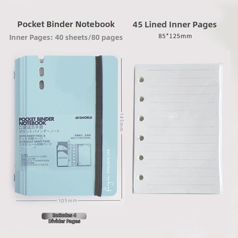 sworld kivehető lapokkal ellátott jegyzetfüzet kis jegyzetfüzet a7 jegyzetfüzet hordozható jegyzettömb munkához, magas színárnyalatú, hordozható zsebkönyv diákoknak