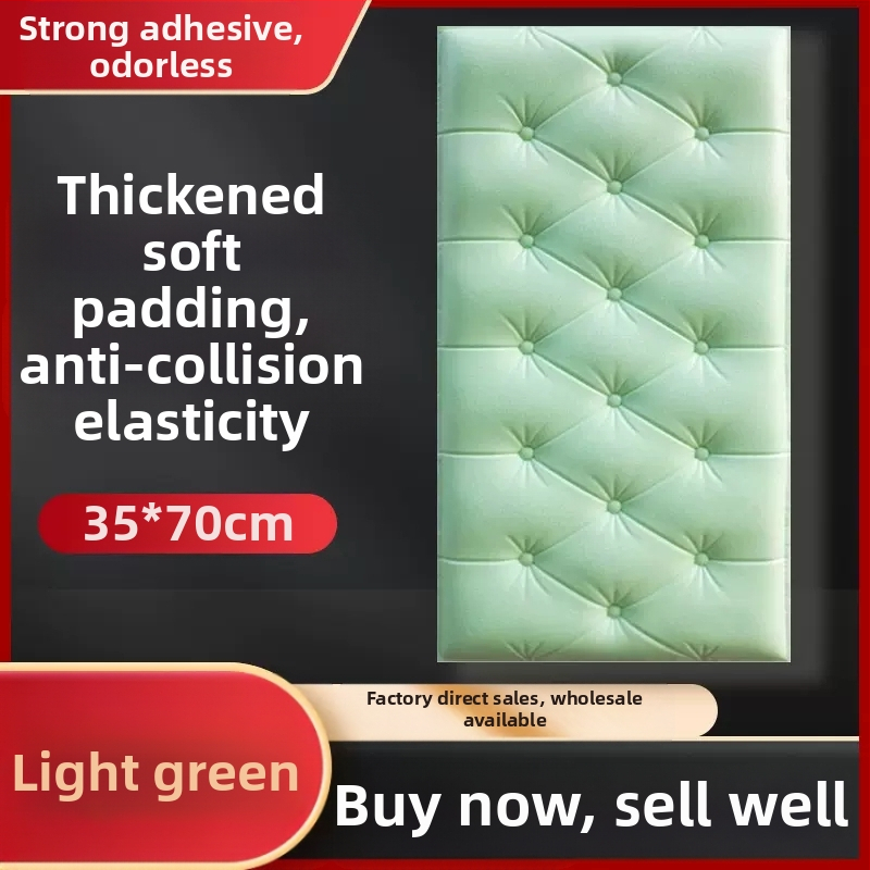 Veekindel ja niiskuskindel voodiääre tapeet, isekleepuvad tatami voodiääre pehmed kotid, seinakleebised, kokkupõrkekindlad seinakaunistused