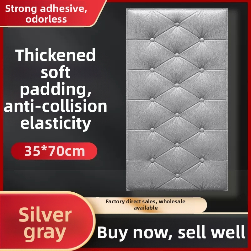 Veekindel ja niiskuskindel voodiääre tapeet, isekleepuvad tatami voodiääre pehmed kotid, seinakleebised, kokkupõrkekindlad seinakaunistused