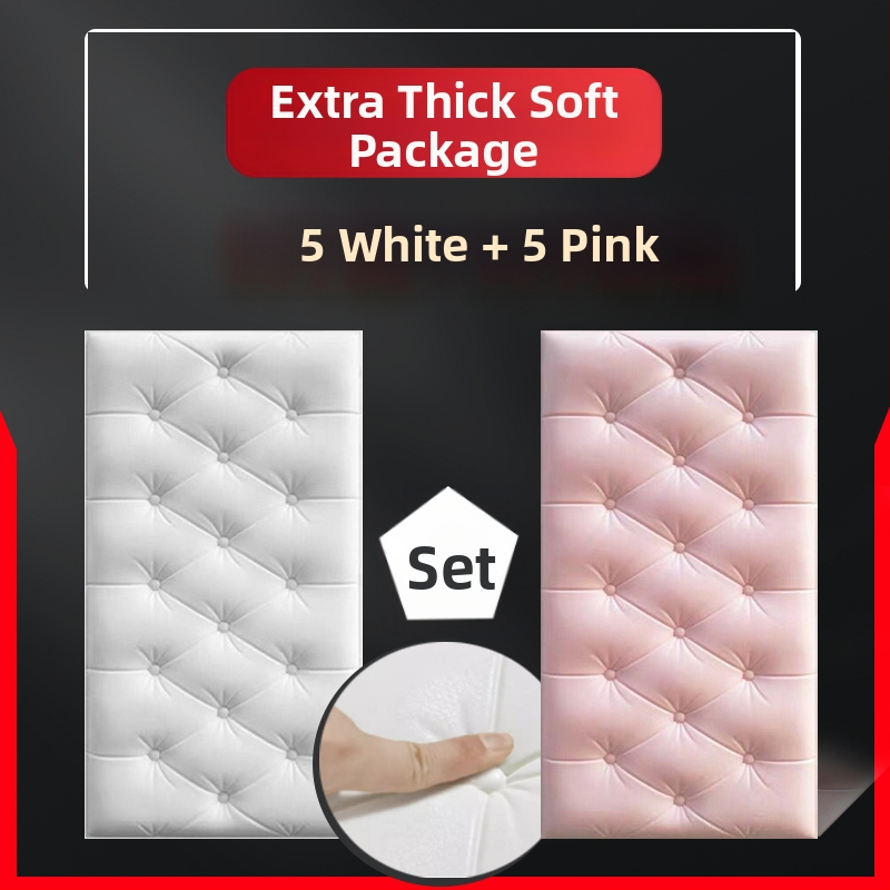 Veekindel ja niiskuskindel voodiääre tapeet, isekleepuvad tatami voodiääre pehmed kotid, seinakleebised, kokkupõrkekindlad seinakaunistused