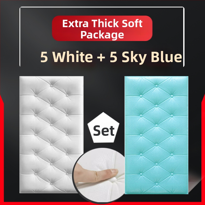 Veekindel ja niiskuskindel voodiääre tapeet, isekleepuvad tatami voodiääre pehmed kotid, seinakleebised, kokkupõrkekindlad seinakaunistused