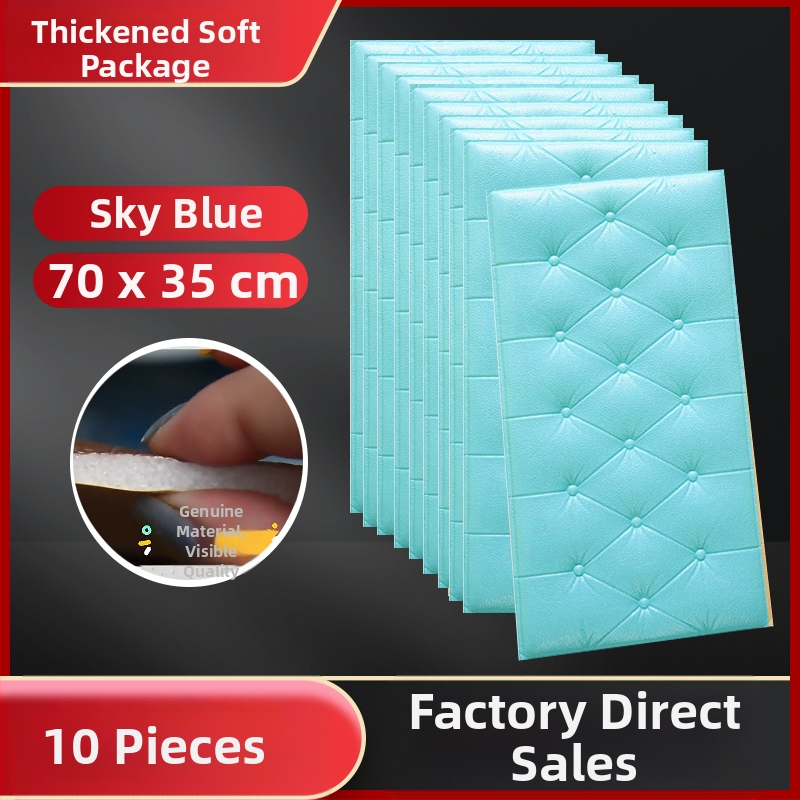 Veekindel ja niiskuskindel voodiääre tapeet, isekleepuvad tatami voodiääre pehmed kotid, seinakleebised, kokkupõrkekindlad seinakaunistused