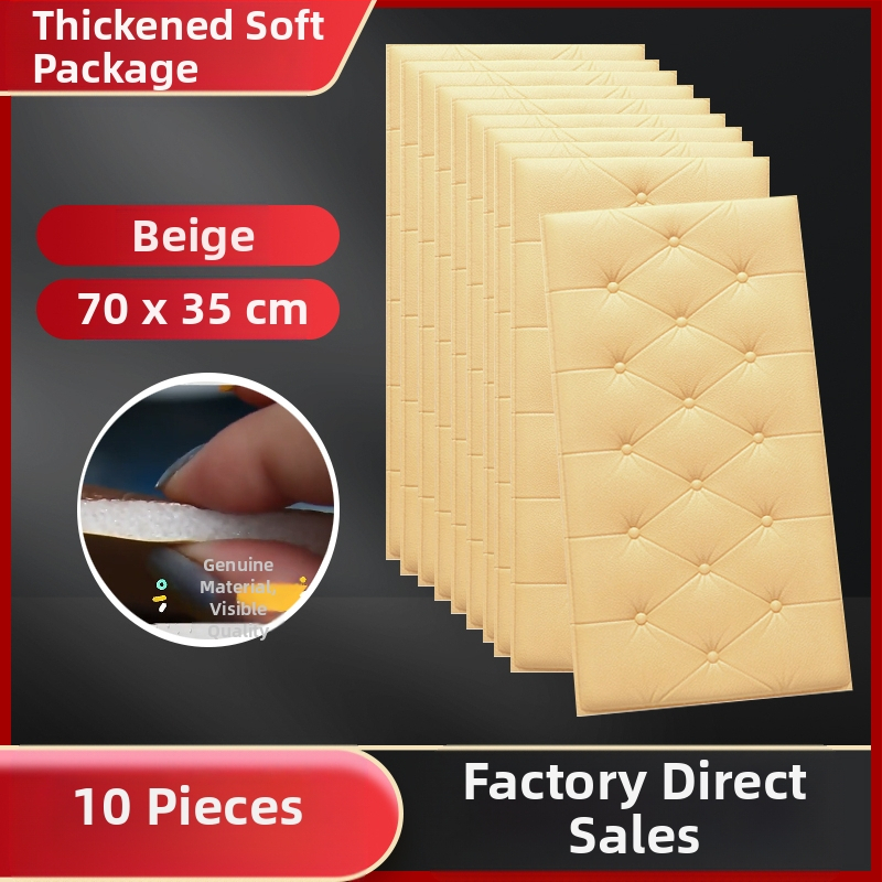 Veekindel ja niiskuskindel voodiääre tapeet, isekleepuvad tatami voodiääre pehmed kotid, seinakleebised, kokkupõrkekindlad seinakaunistused