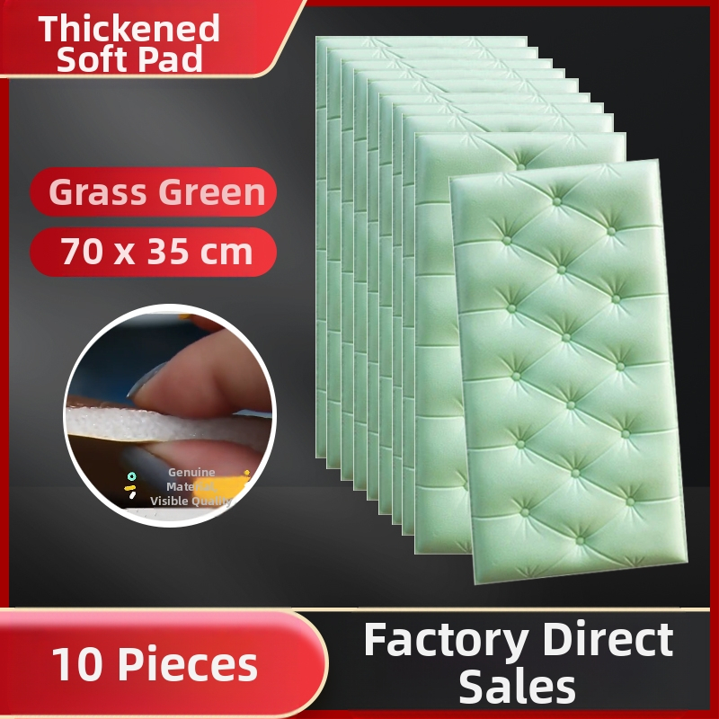 Veekindel ja niiskuskindel voodiääre tapeet, isekleepuvad tatami voodiääre pehmed kotid, seinakleebised, kokkupõrkekindlad seinakaunistused