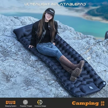 Pēdu jauns viena dimanta TPU piepūšamais paklājs āra telts guļampaklājs īpaši viegls pārnēsājams kempinga mitrumizturīgs paklājs