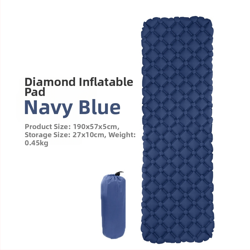 Pēdu jauns viena dimanta TPU piepūšamais paklājs āra telts guļampaklājs īpaši viegls pārnēsājams kempinga mitrumizturīgs paklājs