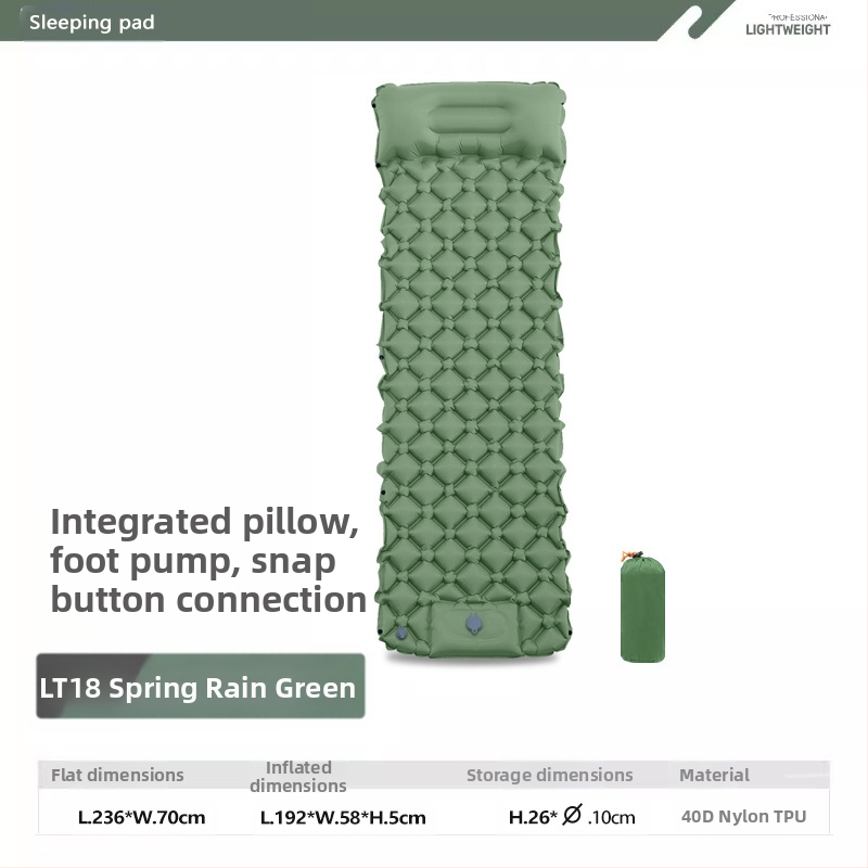Pēdu jauns viena dimanta TPU piepūšamais paklājs āra telts guļampaklājs īpaši viegls pārnēsājams kempinga mitrumizturīgs paklājs