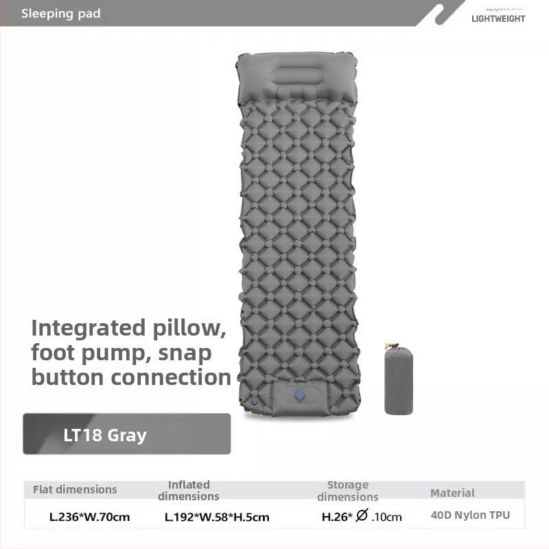 Pēdu jauns viena dimanta TPU piepūšamais paklājs āra telts guļampaklājs īpaši viegls pārnēsājams kempinga mitrumizturīgs paklājs