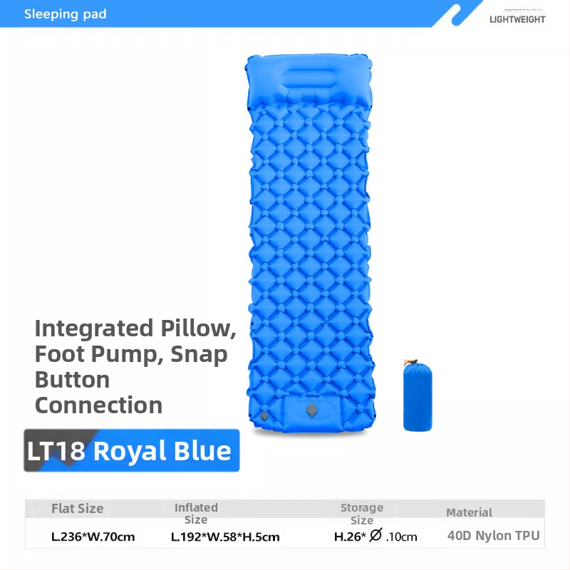 Pēdu jauns viena dimanta TPU piepūšamais paklājs āra telts guļampaklājs īpaši viegls pārnēsājams kempinga mitrumizturīgs paklājs