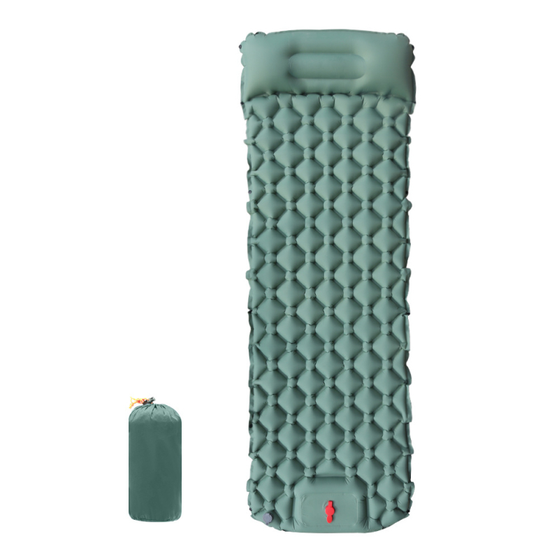 Pēdu jauns viena dimanta TPU piepūšamais paklājs āra telts guļampaklājs īpaši viegls pārnēsājams kempinga mitrumizturīgs paklājs