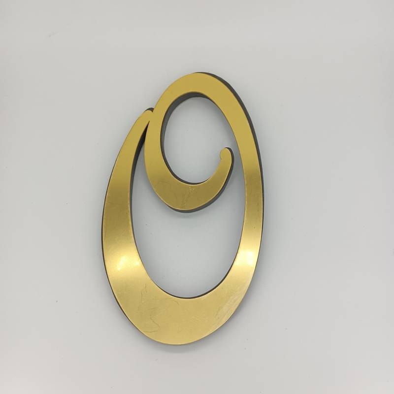 Naujas tarpvalstybinis produktas – auksinis akrilinis žolės raidės veidrodžio lipdukas svetainei, miegamajam, lipnus 3D stereo dekoratyvinis sienos lipdukas