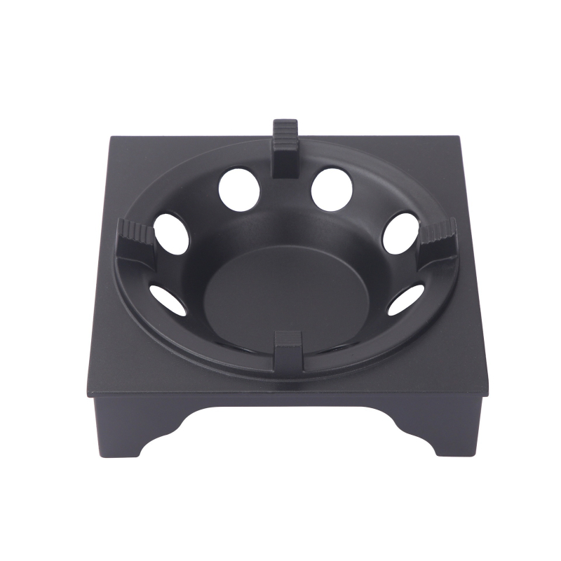 Sutirštinta aliuminio lydinio alkoholio viryklė virtuvėje, patogi sauso puodo viryklė, nešiojama alkoholio viryklė, buitinė maža karšto puodo lentynėlė