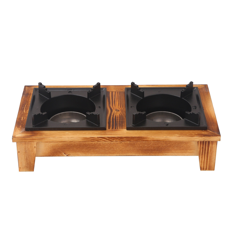 Sutirštinta aliuminio lydinio alkoholio viryklė virtuvėje, patogi sauso puodo viryklė, nešiojama alkoholio viryklė, buitinė maža karšto puodo lentynėlė