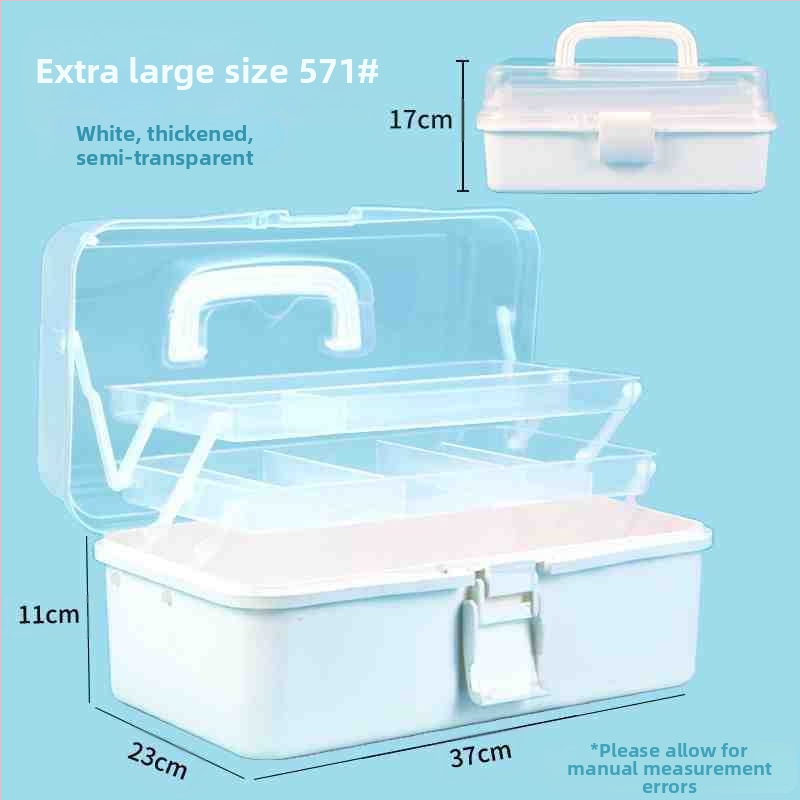 Kunstitööriistakast Kolmekihiline Mitmekihiline Kokkupandav Õpilaste Maalimiskast Kaasaskantav Multifunktsionaalne Majapidamiskast Kunst