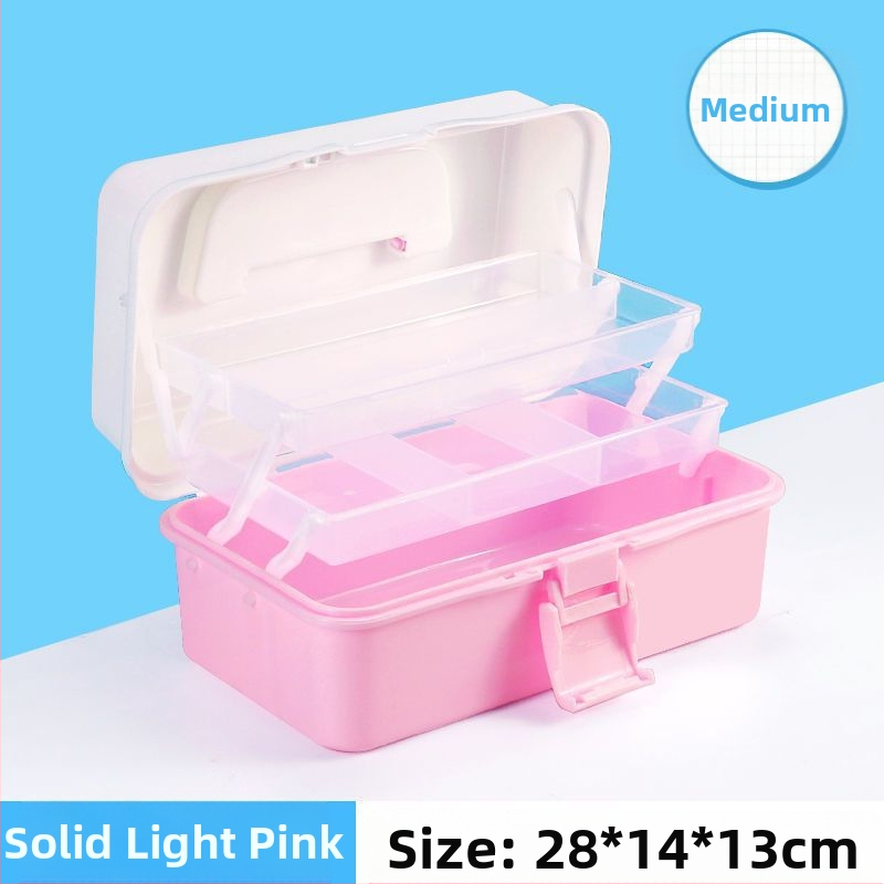 Kunstitööriistakast Kolmekihiline Mitmekihiline Kokkupandav Õpilaste Maalimiskast Kaasaskantav Multifunktsionaalne Majapidamiskast Kunst