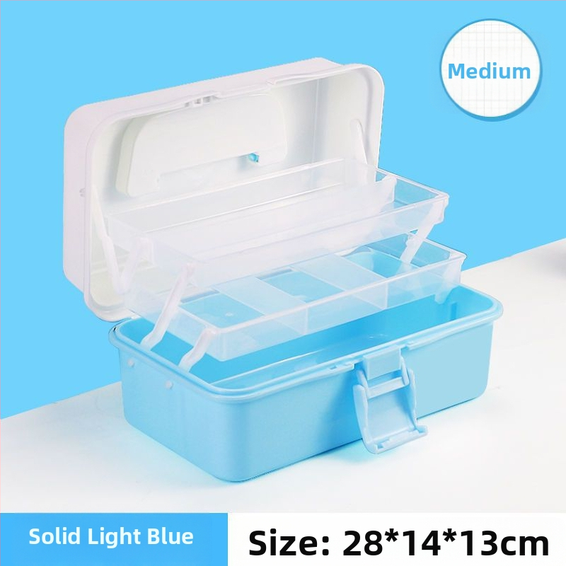 Kunstitööriistakast Kolmekihiline Mitmekihiline Kokkupandav Õpilaste Maalimiskast Kaasaskantav Multifunktsionaalne Majapidamiskast Kunst