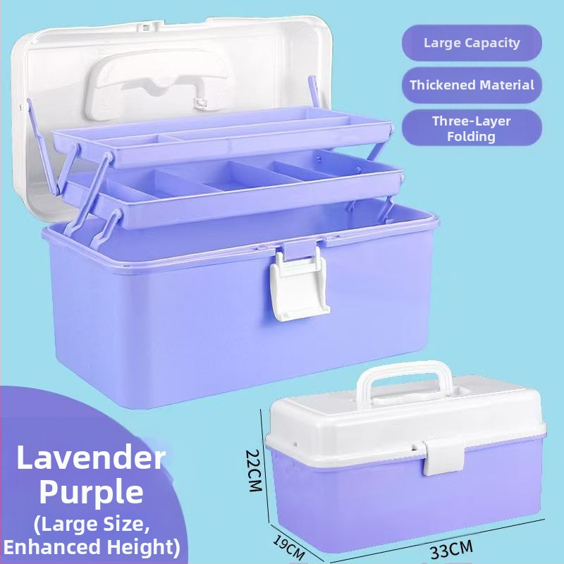 Kunstitööriistakast Kolmekihiline Mitmekihiline Kokkupandav Õpilaste Maalimiskast Kaasaskantav Multifunktsionaalne Majapidamiskast Kunst