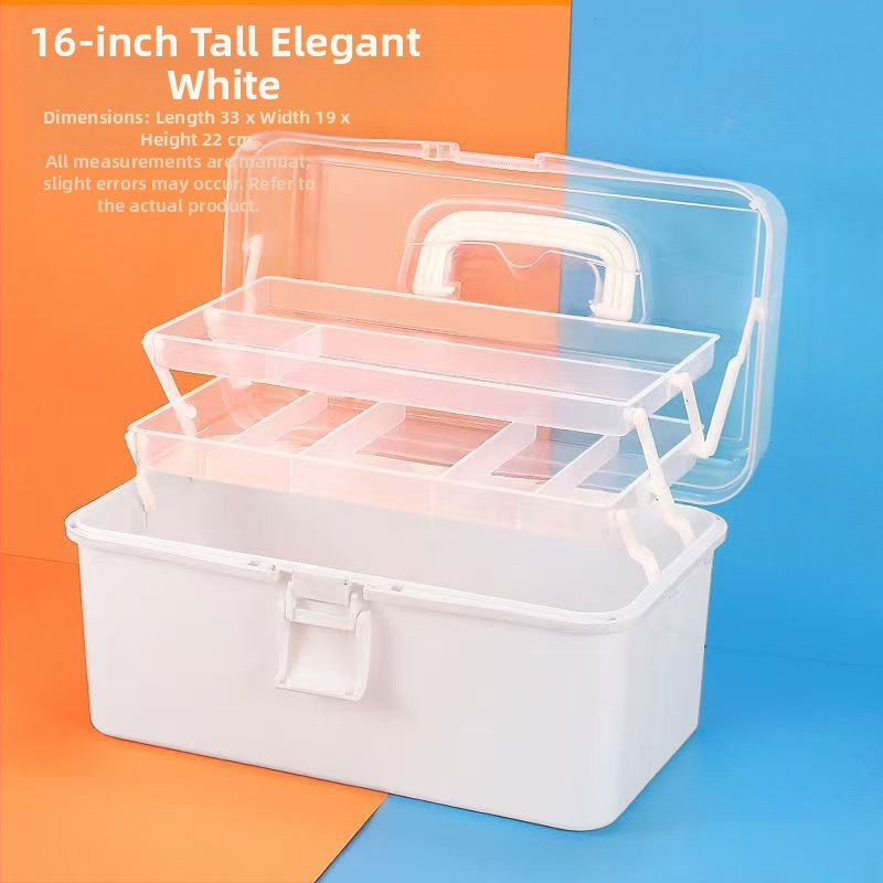 Kunstitööriistakast Kolmekihiline Mitmekihiline Kokkupandav Õpilaste Maalimiskast Kaasaskantav Multifunktsionaalne Majapidamiskast Kunst