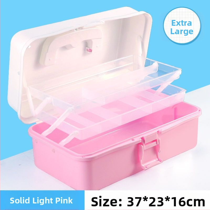 Kunstitööriistakast Kolmekihiline Mitmekihiline Kokkupandav Õpilaste Maalimiskast Kaasaskantav Multifunktsionaalne Majapidamiskast Kunst