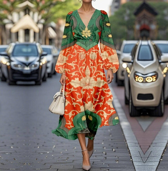 Európa és az Egyesült Államok határokon átnyúló külkereskedelme 2025 Amazon AliExpress kívánság női ruházati nyomtatási ruha