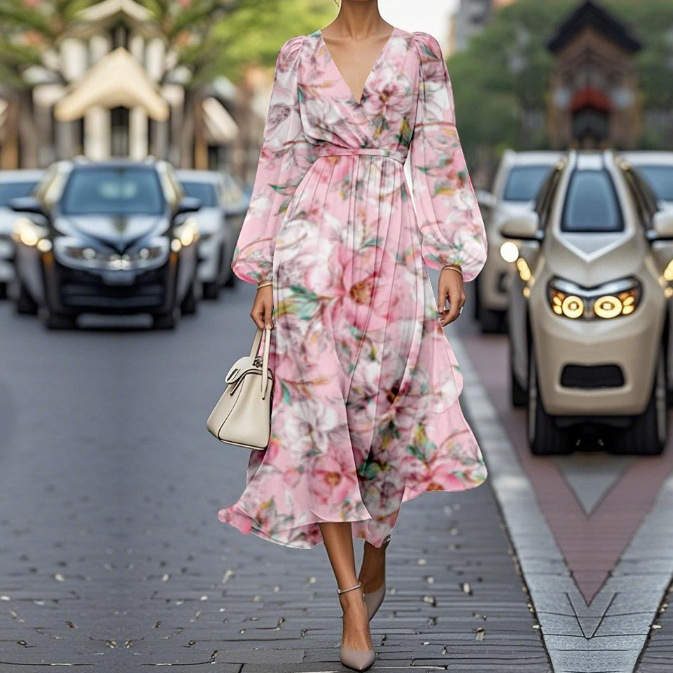 Európa és az Egyesült Államok határokon átnyúló külkereskedelme 2025 Amazon AliExpress kívánság női ruházati nyomtatási ruha