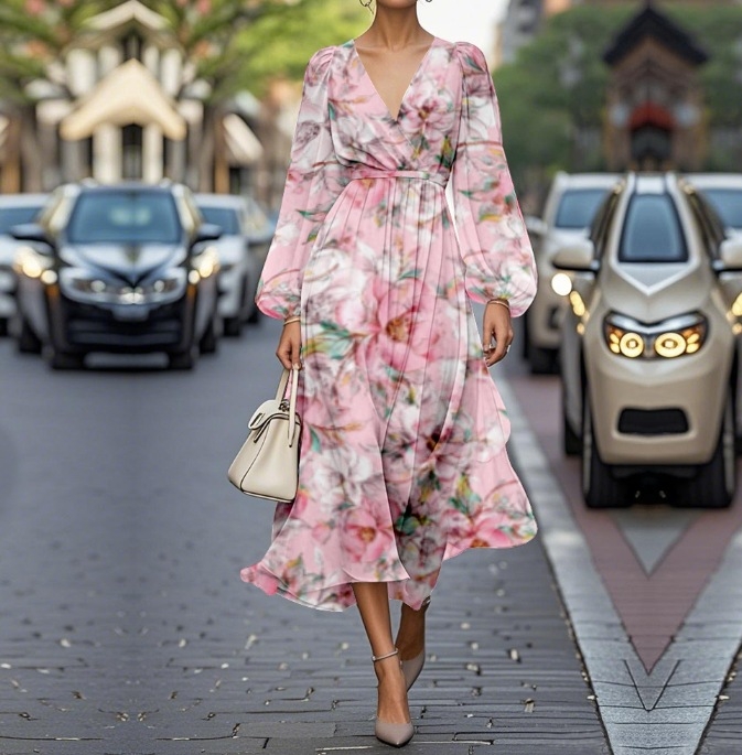 Európa és az Egyesült Államok határokon átnyúló külkereskedelme 2025 Amazon AliExpress kívánság női ruházati nyomtatási ruha