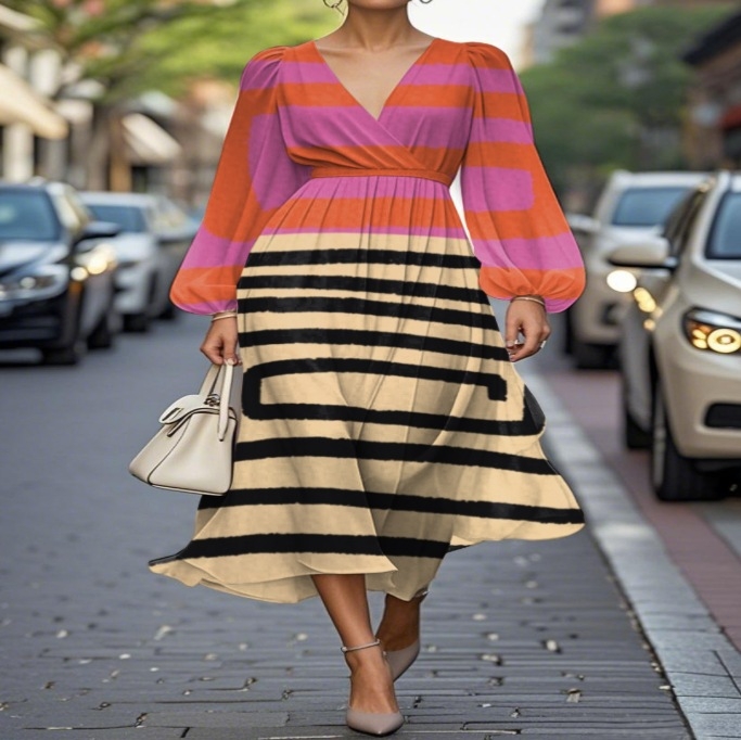 Európa és az Egyesült Államok határokon átnyúló külkereskedelme 2025 Amazon AliExpress kívánság női ruházati nyomtatási ruha