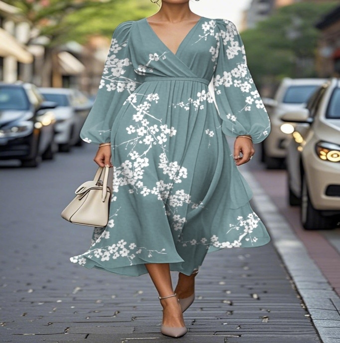 Európa és az Egyesült Államok határokon átnyúló külkereskedelme 2025 Amazon AliExpress kívánság női ruházati nyomtatási ruha