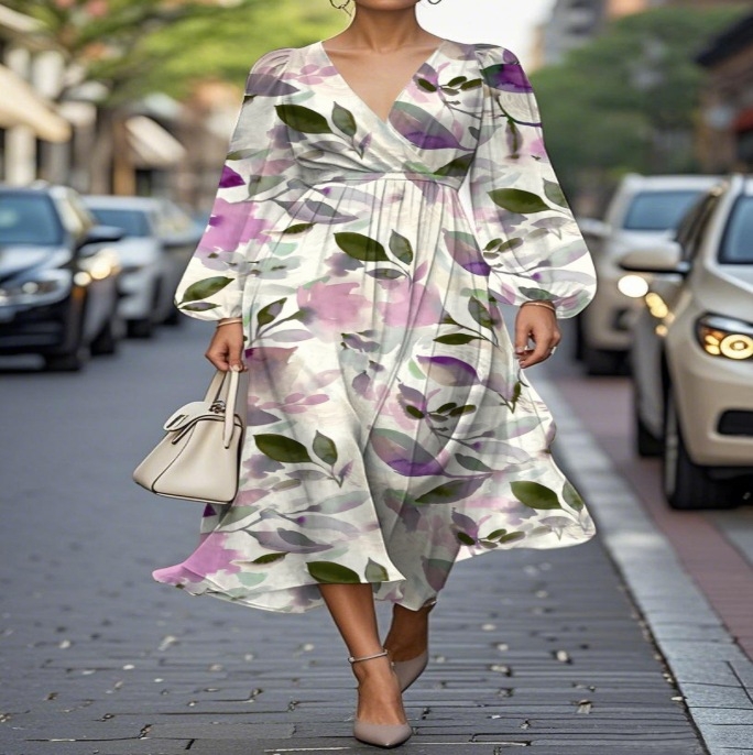 Európa és az Egyesült Államok határokon átnyúló külkereskedelme 2025 Amazon AliExpress kívánság női ruházati nyomtatási ruha