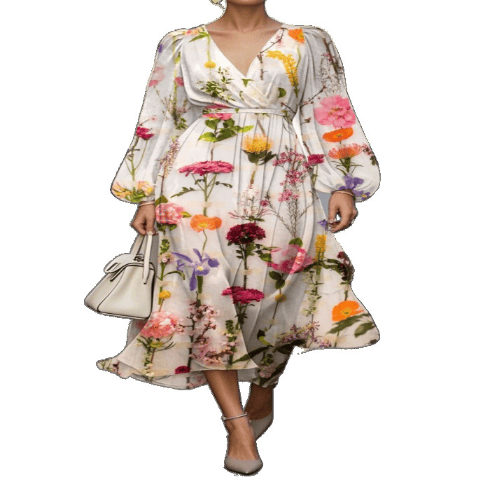 Európa és az Egyesült Államok határokon átnyúló külkereskedelme 2025 Amazon AliExpress kívánság női ruházati nyomtatási ruha