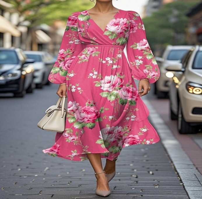 Európa és az Egyesült Államok határokon átnyúló külkereskedelme 2025 Amazon AliExpress kívánság női ruházati nyomtatási ruha