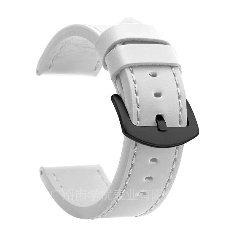 Väliskaubanduse moerihm ehtsast nahast universaalne servarihm unisex 18mm, 20mm, 22mm, 24mm hõbedane pandla, must pandla