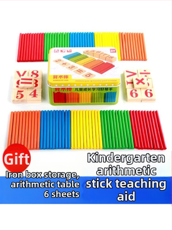 Kis bot abakusz állvány matematika taneszközök tanulási számtan számtan számolás gyerekeknek óvoda általános iskola kis bot összeadás és kivonás