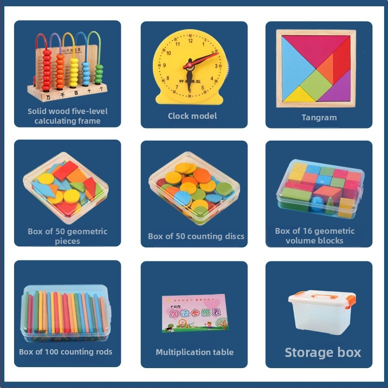 Kis bot abakusz állvány matematika taneszközök tanulási számtan számtan számolás gyerekeknek óvoda általános iskola kis bot összeadás és kivonás