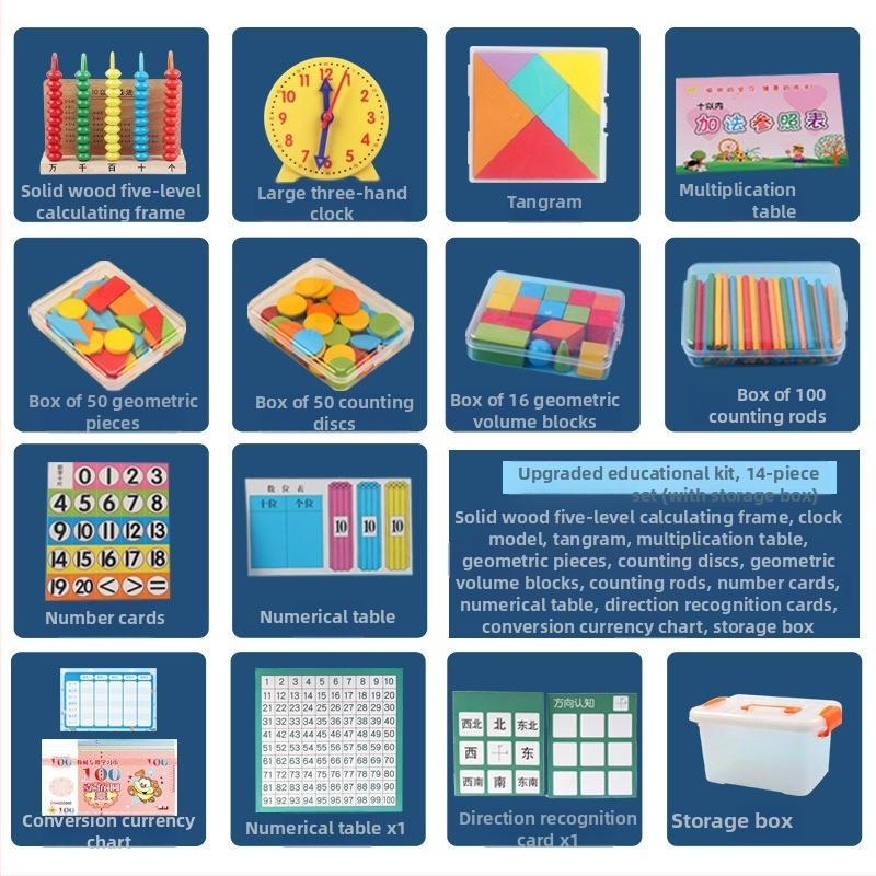 Kis bot abakusz állvány matematika taneszközök tanulási számtan számtan számolás gyerekeknek óvoda általános iskola kis bot összeadás és kivonás