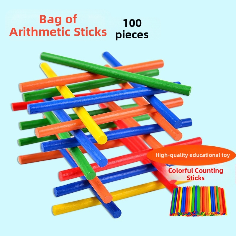 Kis bot abakusz állvány matematika taneszközök tanulási számtan számtan számolás gyerekeknek óvoda általános iskola kis bot összeadás és kivonás