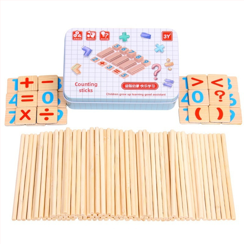 Kis bot abakusz állvány matematika taneszközök tanulási számtan számtan számolás gyerekeknek óvoda általános iskola kis bot összeadás és kivonás