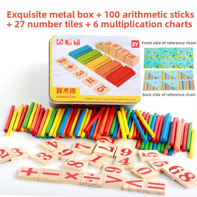 Kis bot abakusz állvány matematika taneszközök tanulási számtan számtan számolás gyerekeknek óvoda általános iskola kis bot összeadás és kivonás