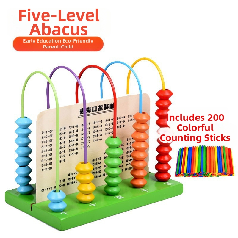 Kis bot abakusz állvány matematika taneszközök tanulási számtan számtan számolás gyerekeknek óvoda általános iskola kis bot összeadás és kivonás