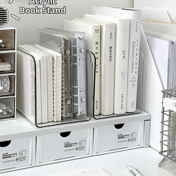 Βιβλιοθήκη Ακρυλική Επιφάνεια Εργασίας Διαφανής Βιβλιοθήκη Ράφι Γραφείου Ράφι Αρχείων Γραφείου Ράφι Αποθήκευσης Βιβλίων