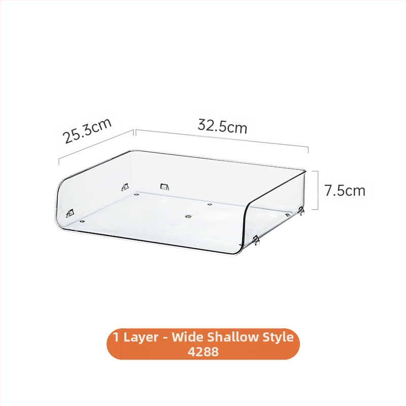 Könyvespolc akril asztali átlátszó könyvespolc állvány irodai irattartó asztali könyvtároló doboz állvány