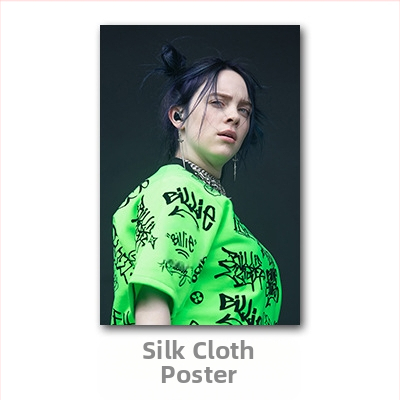 Aliexpressi piiriülene Billie Eilishi kuulsuste plakat, Billie Eilishi Euroopa ja Ameerika tegelaskujude magamistoa ja elutoa seinapilt