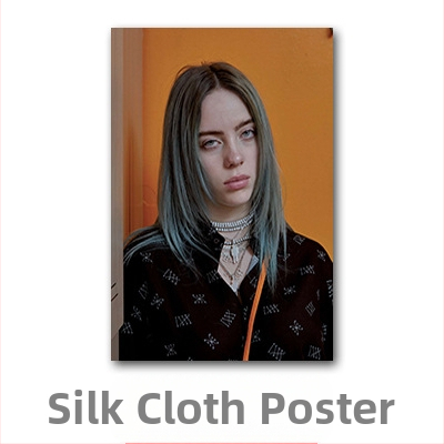 Aliexpressi piiriülene Billie Eilishi kuulsuste plakat, Billie Eilishi Euroopa ja Ameerika tegelaskujude magamistoa ja elutoa seinapilt