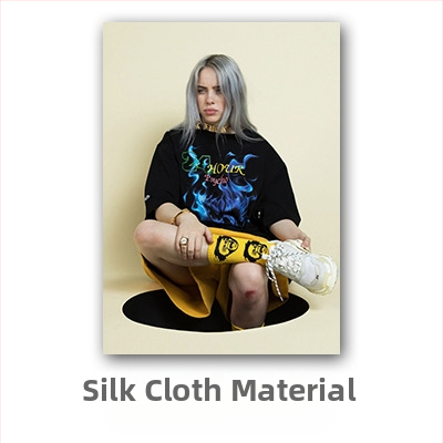 Aliexpressi piiriülene Billie Eilishi kuulsuste plakat, Billie Eilishi Euroopa ja Ameerika tegelaskujude magamistoa ja elutoa seinapilt