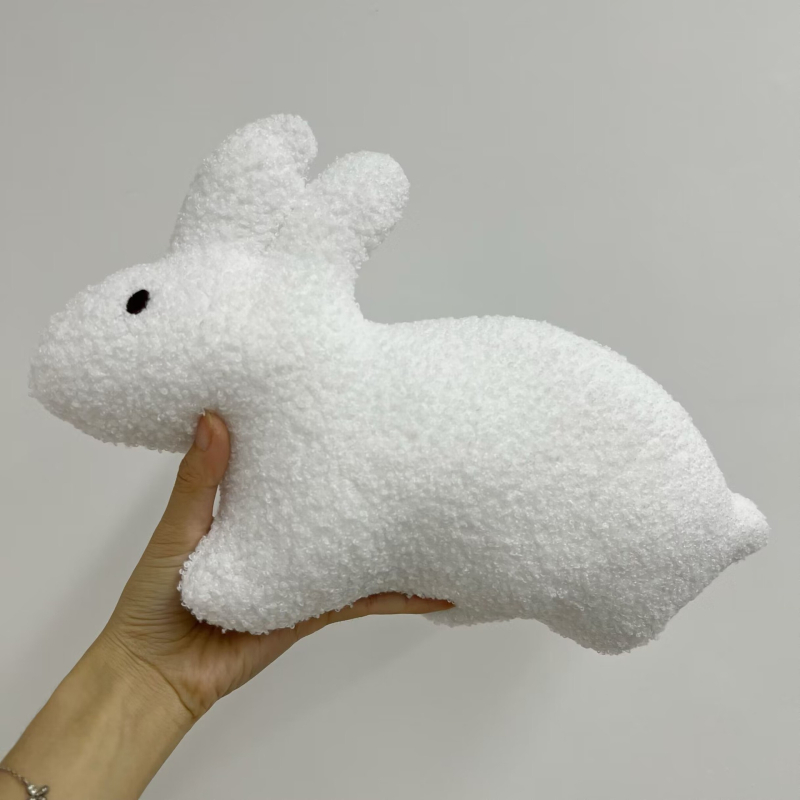 Dāņu auduma dzīvnieku lelle radošai mazuļa miega lellei, bērnu rotaļu rotaļlieta dzimšanas dienas dāvanai