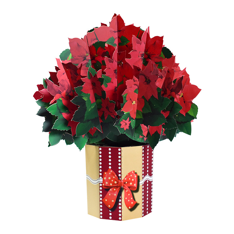 Uus loominguline Amazoni piiriülene 3D-õnnitluskaart, pühadetervitused, käsitsi valmistatud värvilised trükitud jõulukaardid