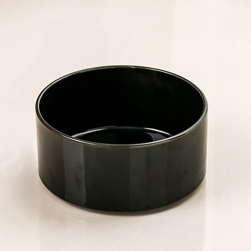 Macskatál, fekete kerámia kutyatál, fekete tál, macskaeledel-tál, kutyaital, macskaeledel-tál, kisállat-itató, kopogásgátló