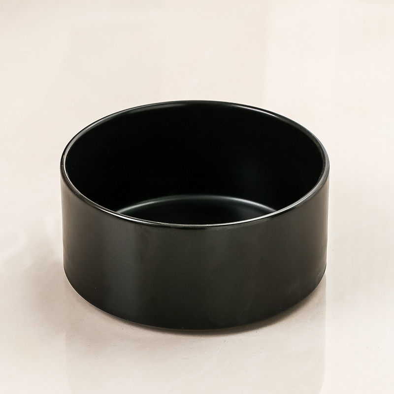 Macskatál, fekete kerámia kutyatál, fekete tál, macskaeledel-tál, kutyaital, macskaeledel-tál, kisállat-itató, kopogásgátló