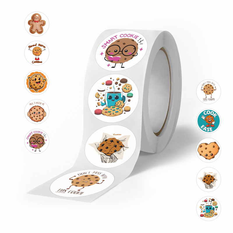 500 kleebist/rull, mitu koomiksiloomaga rullikleebist, armsad loomad, laste isetegemise rula-pagasi käsikleebised