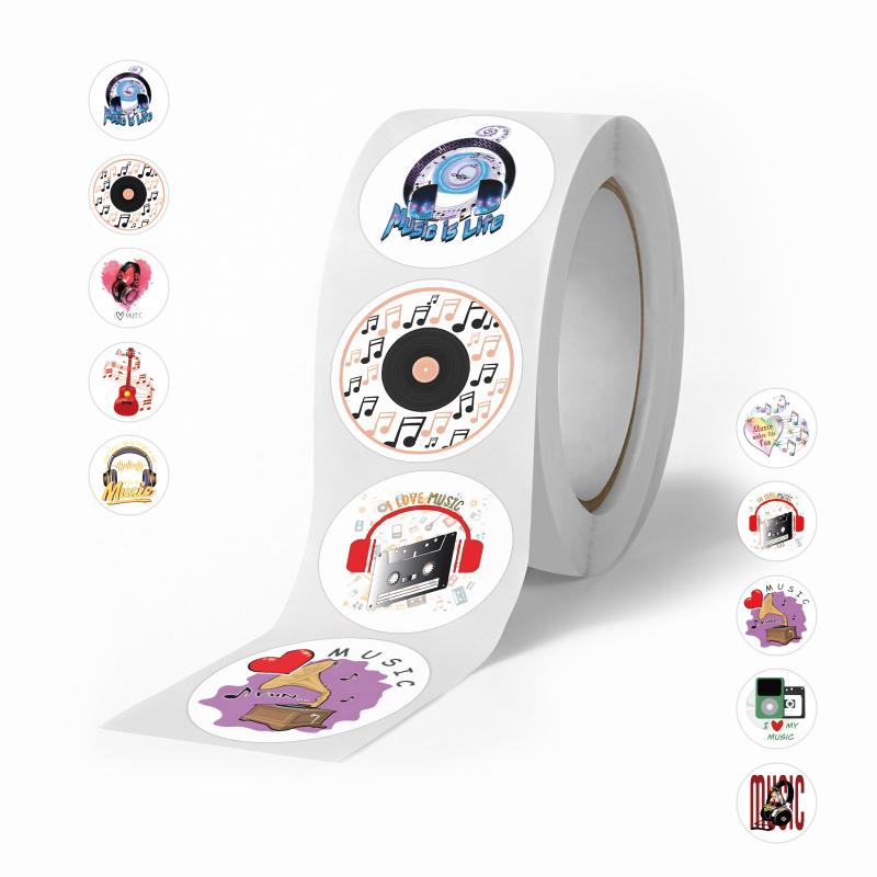 500 kleebist/rull, mitu koomiksiloomaga rullikleebist, armsad loomad, laste isetegemise rula-pagasi käsikleebised